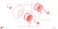 ROUE ARRIERE pour Honda FOURTRAX 520 FOREMAN RUBICON 4X4 AT DCT EPS 2025
