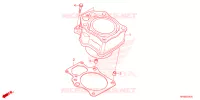 CYLINDRE pour Honda FOURTRAX 520 FOREMAN RUBICON 4X4 AT DCT EPS 4NZ 2024