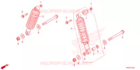 AMORTISSEUR ARRIERE pour Honda FOURTRAX 520 FOREMAN RUBICON 4X4 AT DCT EPS ED 2024