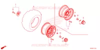 ROUE ARRIERE pour Honda FOURTRAX 520 FOREMAN RUBICON 4X4 AT DCT EPS ED 2024
