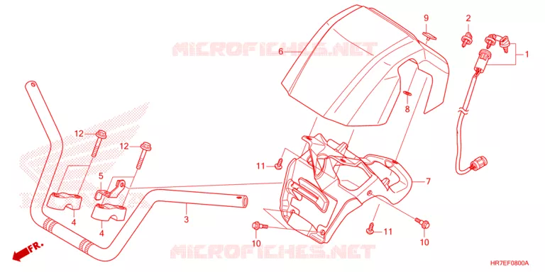 GUIDON Honda ATV 420 FOURTRAX 2024  TRX420FA6R
