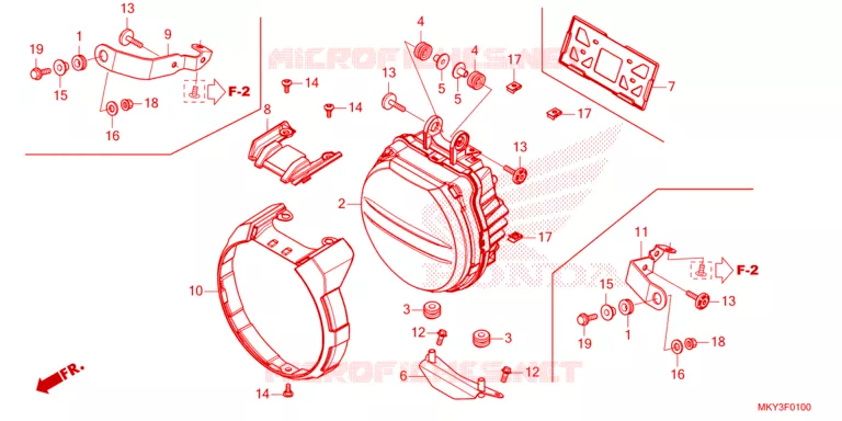 PHARE Honda MOTO 650 CB 2023  CB650RAP