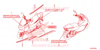 AUTOCOLLANTS pour Honda PCX 125 2015
