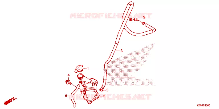 VASE D'EXPANSION Honda SCOOTER 125 PCX 2015  WW125F