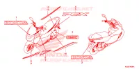 AUTOCOLLANTS pour Honda PCX 125 2016