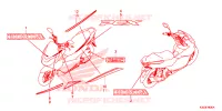 AUTOCOLLANTS pour Honda PCX 125 2017