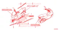 AUTOCOLLANTS pour Honda PCX 125 2017