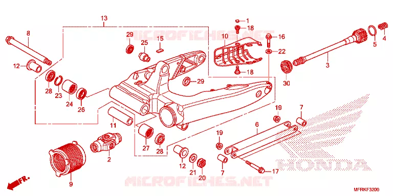 BRAS OSCILLANT Honda MOTO 1300 VT 2025  VT1300CXAS