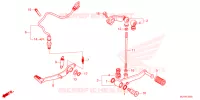 PEDALE pour Honda CBR 500 R 2025