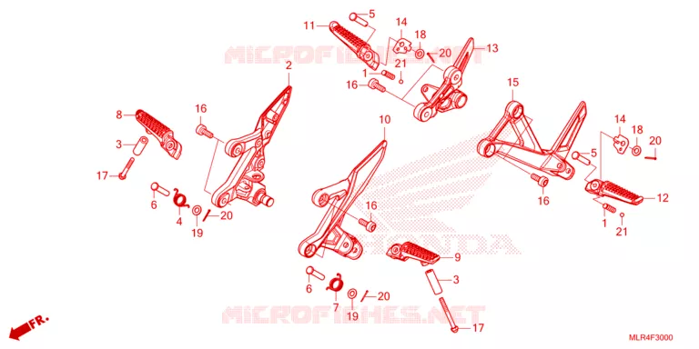 REPOSE PIED Honda MOTO 500 CBR 2025  CBR500RAS