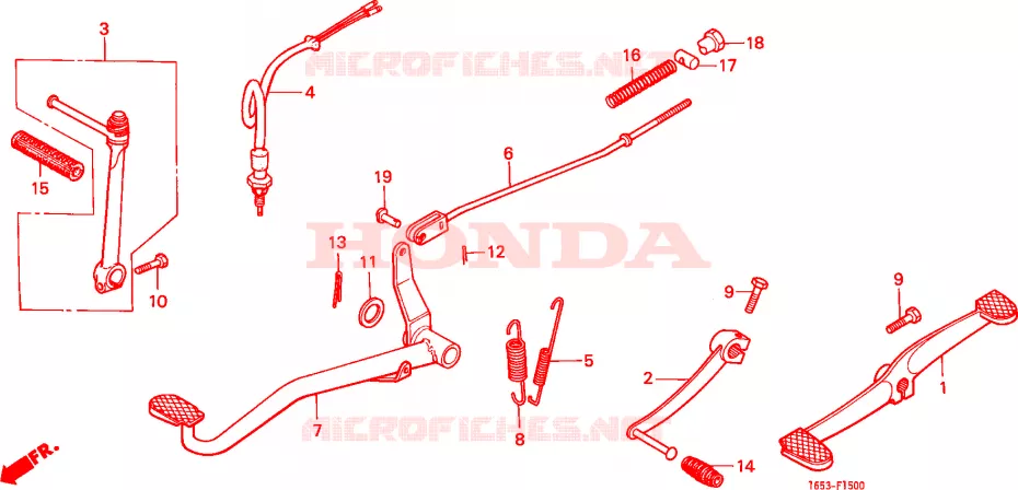 PEDALE Honda MOTO 50 MONKEY 1981  Z50JZ_M
