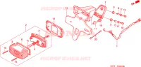 FEU ARRIERE(4) pour Honda XLS 125 1984