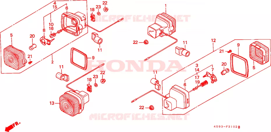 CLIGNOTANT(3) Honda MOTO 110 CT 1994  CT110P
