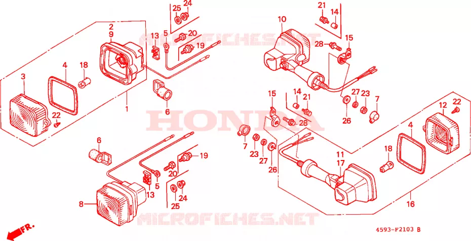 CLIGNOTANT(4) Honda MOTO 110 CT 1995  CT110P