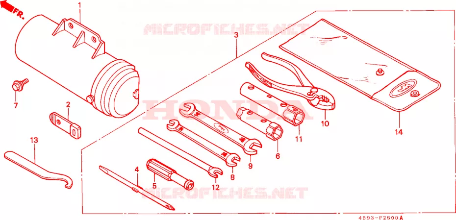 OUTIL Honda MOTO 110 CT 1982  CT110B