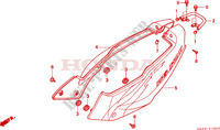 COUVERCLES LATERAUX pour Honda NSR 75 HRC 1994