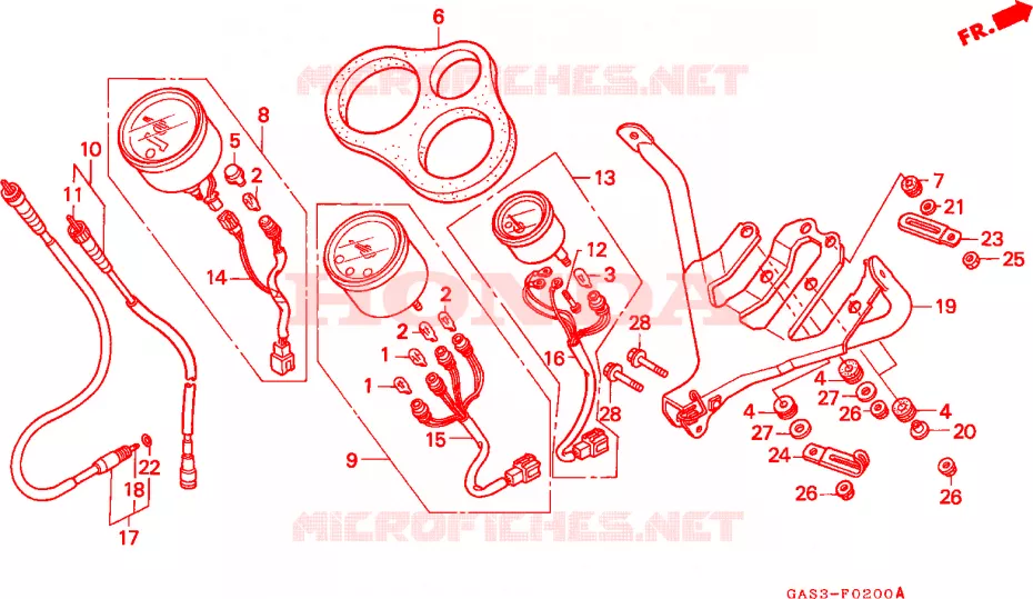 COMPTEUR Honda MOTO 75 NSR 1994  NSR75R