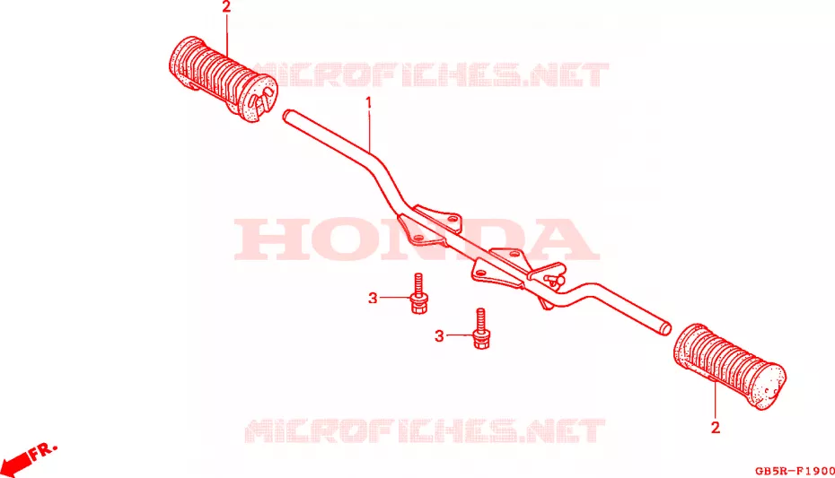 REPOSE PIED Honda MOTO 90 CUB 1995  C90STR