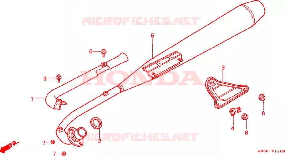 SILENCIEUX D'ECHAPPEMENT Honda MOTO 70 C70 1994  C70CWR