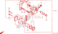 ETRIER DE FREIN AVANT pour Honda CR 80 R 1999