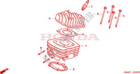 CYLINDRE   CULASSE pour Honda SFX 50 REPSOL 2000