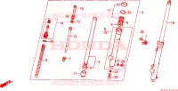 FOURCHETTE AVANT(RG/RH/RJ/RK) Chassis 80 honda-moto CR 1986 F__0602