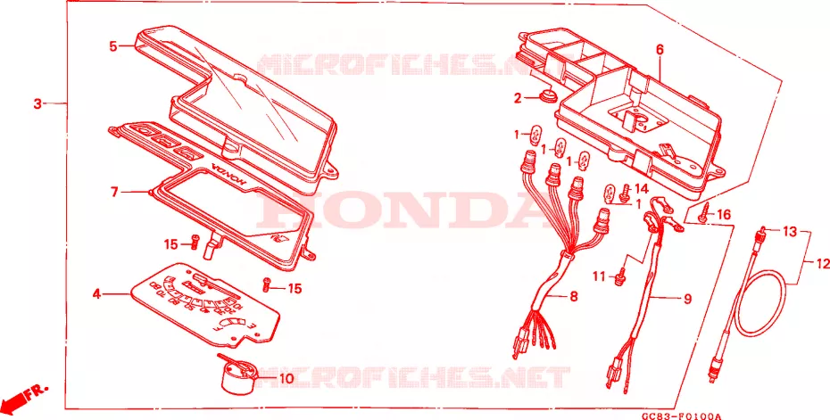 COMPTEUR Honda SCOOTER 80 LEAD 1989  NH80MDK