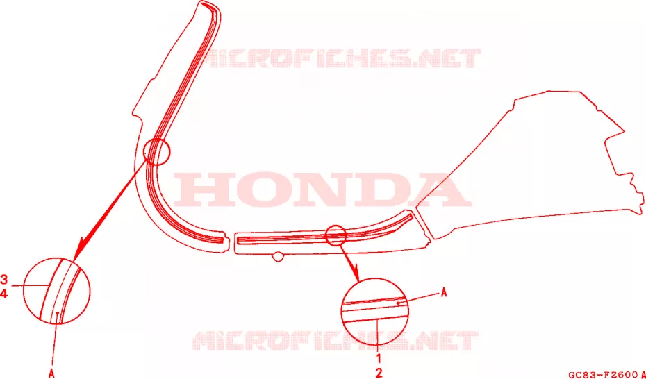 RAYURE(1) Honda SCOOTER 80 LEAD 1993  NH80MSP