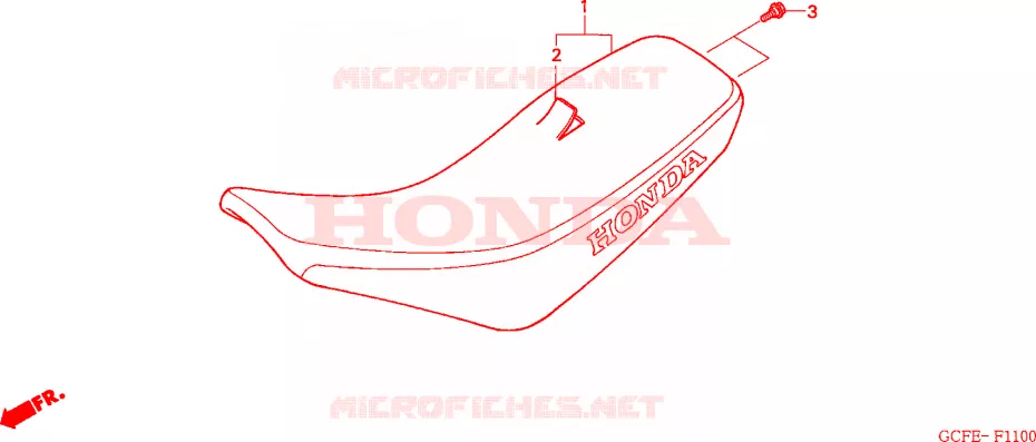 SELLE Honda MOTO 70 CRF 2010  CRF70FA