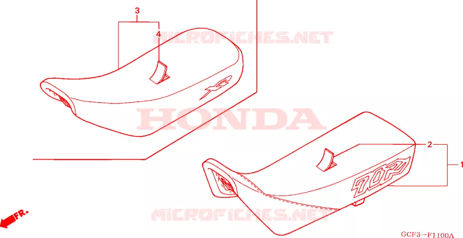 SELLE Honda MOTO 70 XR 2001  XR70R1