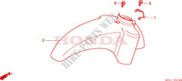GARDE BOUE AVANT pour Honda SKY 50 DELUXE 2001