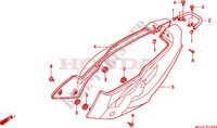 COUVERCLES LATERAUX pour Honda NSR 50 1998
