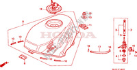 RESERVOIR A CARBURANT pour Honda NSR 50 2000