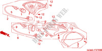 CLIGNOTANT ARRIERE pour Honda X8R 50 CROSS SPORT 2001
