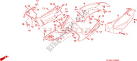 COUVERCLES LATERAUX   ARRIERES pour Honda X8R 50 SUPER SPORT 2000