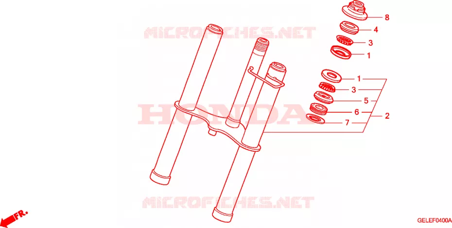 FOURCHE Honda MOTO 50 CRF 2009  CRF50F9