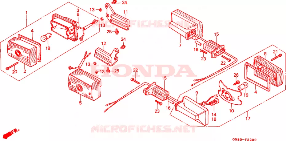CLIGNOTANT Honda MOTO 90 CUB 1996  C90MT