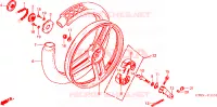 ROUE ARRIERE(2) pour Honda WALLAROO 50 1992