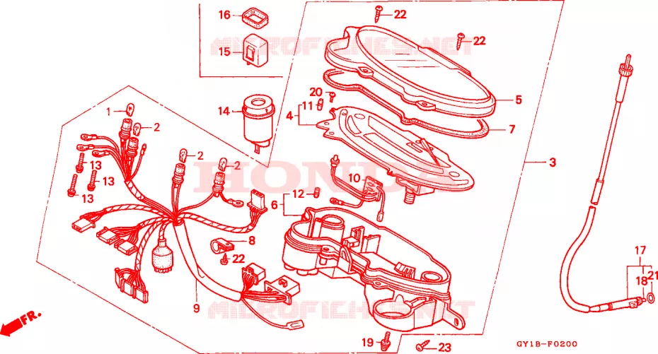 COMPTEUR Honda SCOOTER 50 VISION 1992  SA50M