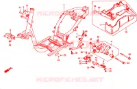 CADRE pour Honda VISION MET IN 75 1989