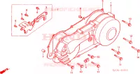 COUVERCLE GAUCHE pour Honda VISION MET IN 75 1989