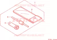 OUTIL pour Honda VISION MET IN 75 1989