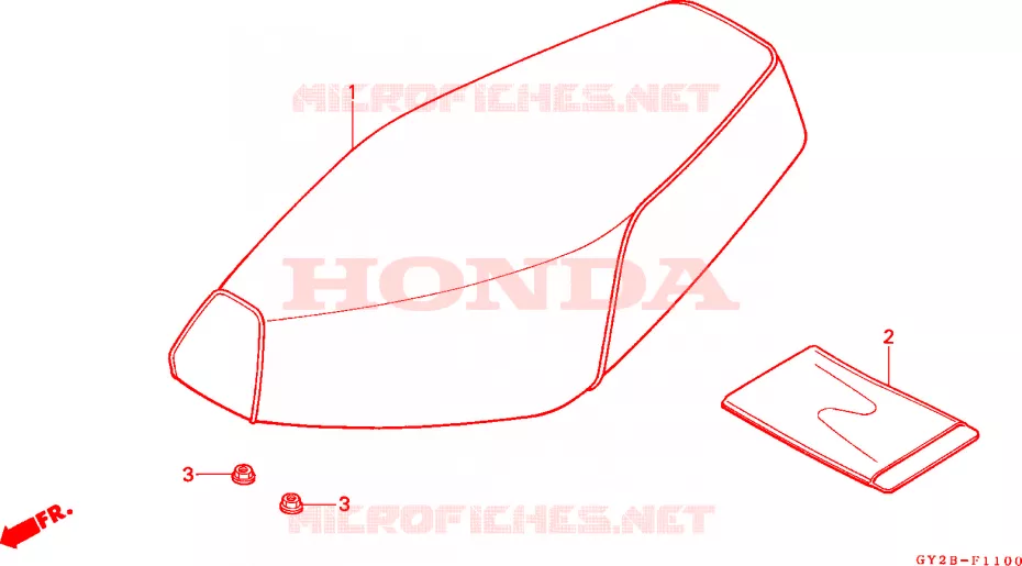 SELLE Honda SCOOTER 75 VISION 1991  SA75M