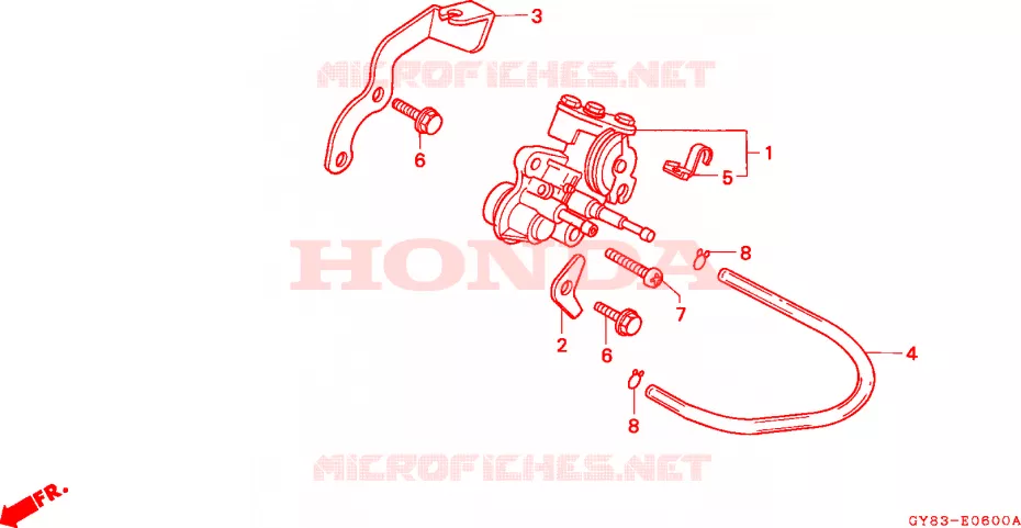 POMPE A HUILE Honda MOTO 75 CRM 1991  CRM75RM