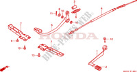 REPOSE PIED   PEDALE pour Honda FOURTRAX 200 SX 1986