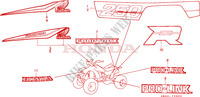 RAYURE/EMBLEME(1) pour Honda FOURTRAX 250 R 1986