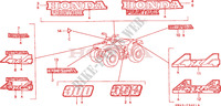 MARQUE/EMBLEME(2) pour Honda TRX 300 FOURTRAX 4X4 1997
