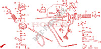 CABLES   COMMODOS   LEVIERS   POIGNEES pour Honda TRX 300 FOURTRAX 4X4 2000