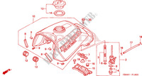 RESERVOIR A CARBURANT pour Honda TRX 300 FOURTRAX 4X4 2000