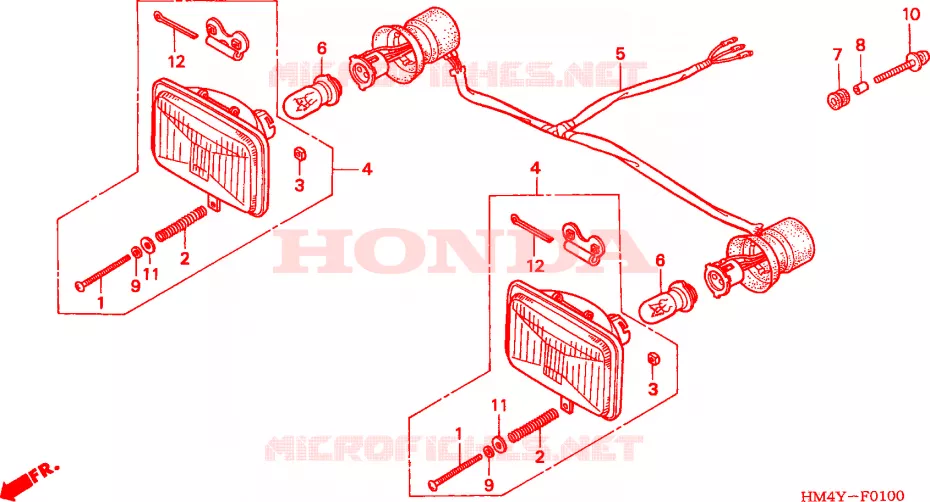 PHARE Honda ATV 300 FOURTRAX 2000  TRX300FWY